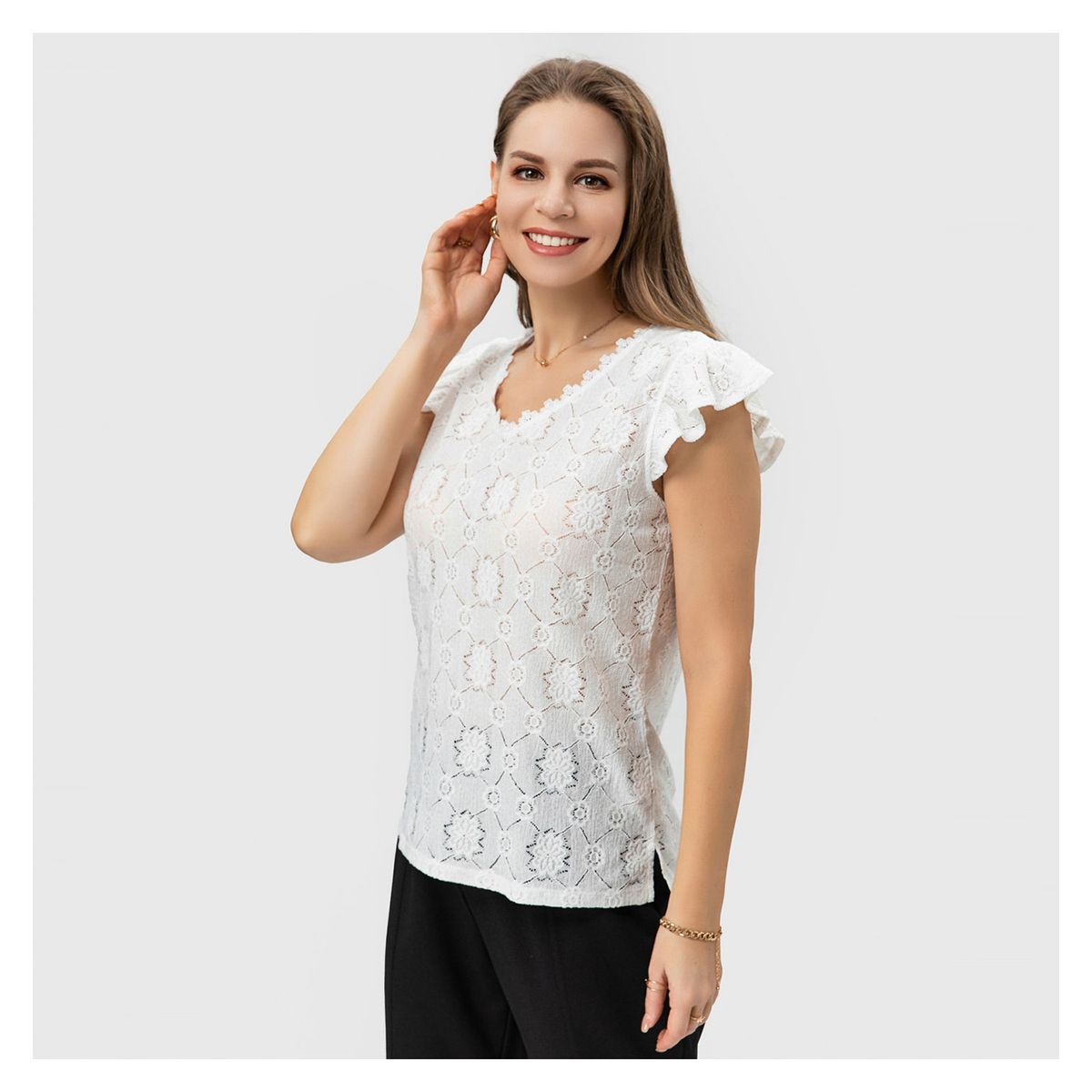 FASHION'S PARK - Polera Mujer Manga Flare Crudo Fashion's Park