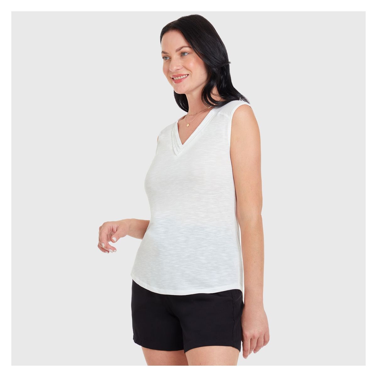FASHION'S PARK - Polera Mujer Con Alforzas Crudo Fashion's Park