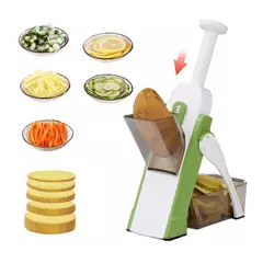 GENERICO - Cortador Rebanador De Verduras 4 En 1 Mandolina