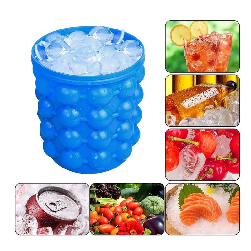 GENERICO - Cubeta De Silicon Hielera 120 Cubos