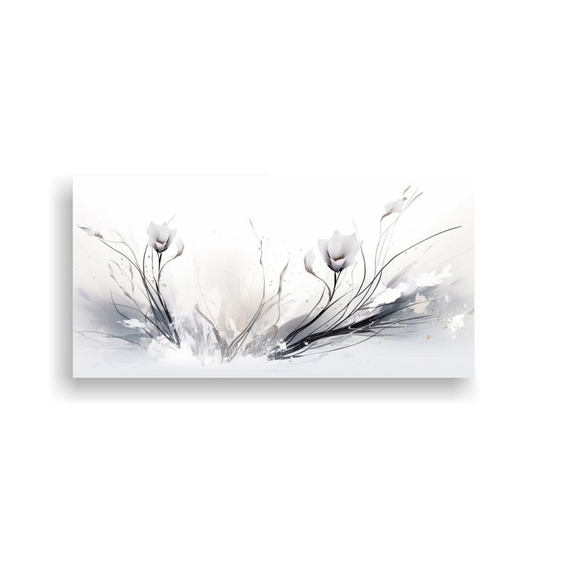 GENERICO - Pintura Decorativa Con Granos De Hierbas En Colores Blancos, 160x80cm
