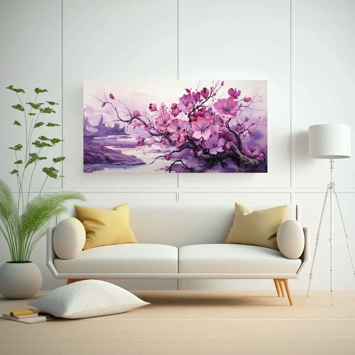 GENERICO - Pintura Decorativa De Arte Espectacular Fantasía: Árbol De 160x80cm