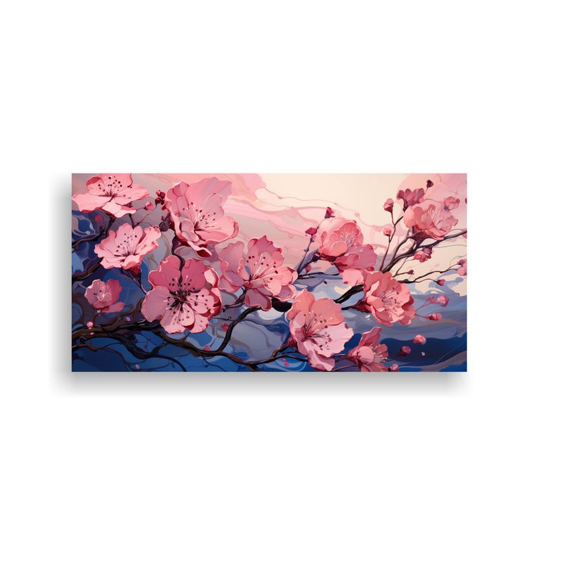 GENERICO - Pintura Decorativa En Acuarela Color Rosa Con Atmósfera Neo 160x80cm
