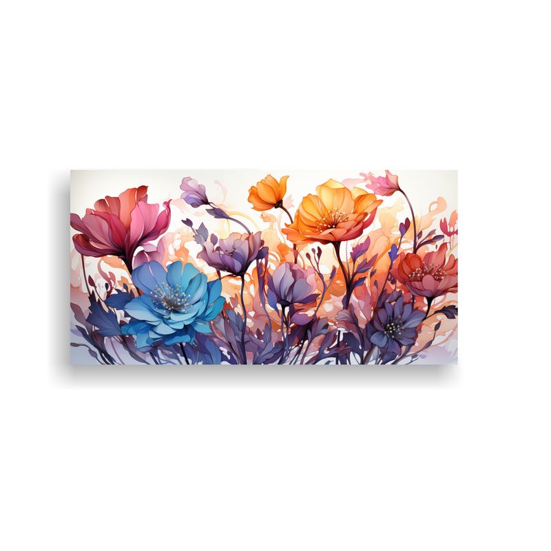 GENERICO - Pintura Decorativa Con Esquema De Tonos Lavanda De Hierbas E 160x80cm