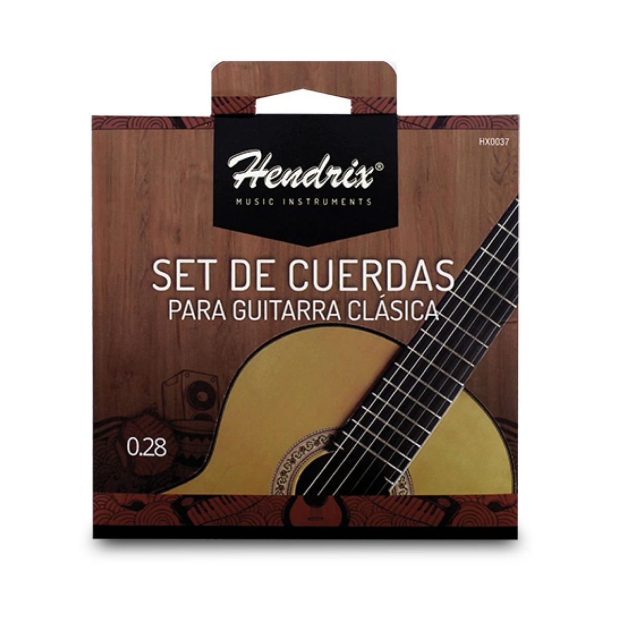 HENDRIX - Set De Cuerdas Para Guitarra Clásica Espesor 028 - SC