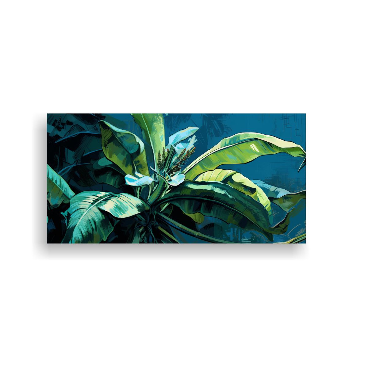 GENERICO - Pintura Decorativa Arte Movimiento Combinación Árbol De Pl 160x80cm