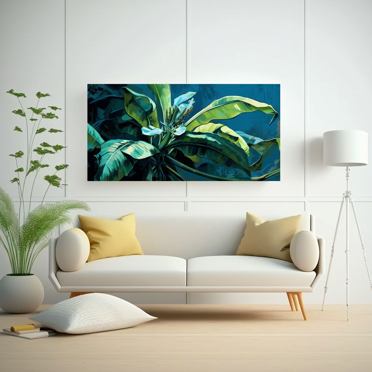 GENERICO - Pintura Decorativa Arte Movimiento Combinación Árbol De Pl 160x80cm