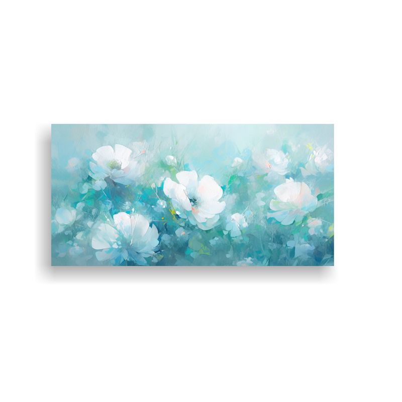 GENERICO - Tela En Bastidor Decoración Equilibrio Visual A Cyan Colors 160x80cm