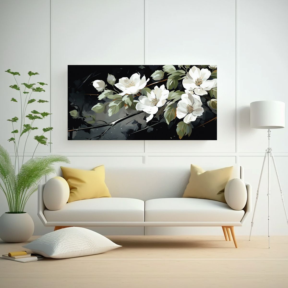 GENERICO - Pintura En Bastidor Expresión Refinada De Una Higuera En Co 160x80cm