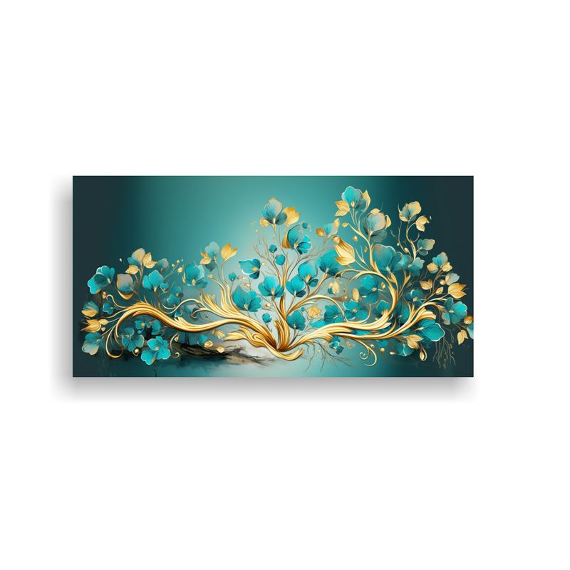 GENERICO - Cuadro De Tela Vanguardista Con Motivo árbol De Bosque En T 160x80cm
