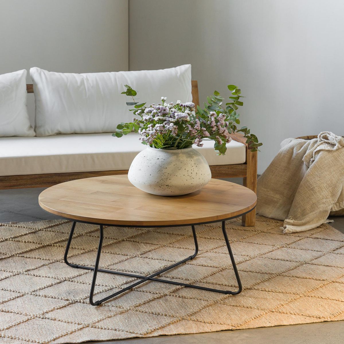 AMOBLE - Macetero Loret Blanco L Amoblé