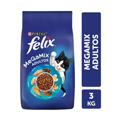 PURINA FELIX - Alimento seco para gato FELIX® Megamix Adultos 8kg.