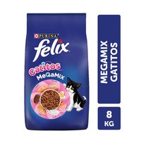 Alimento seco para gato FELIX® Megamix Gatitos 8kg.
