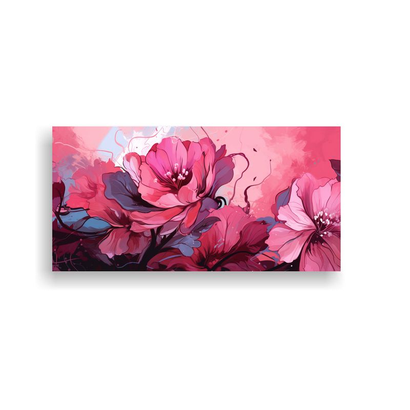 GENERICO - Cuadro Imagen Pink Colors Neonoir Estilo Medio B 160x80cm