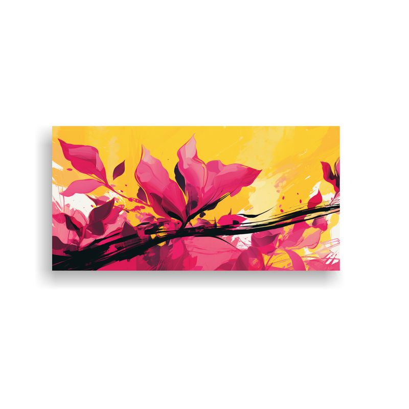GENERICO - Pinturas Decorativas En Bastidor Con Intensos Colores Amaril 160x80cm