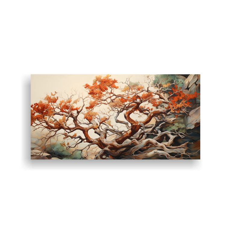 GENERICO - Pintura Abstracta Estilo óleo De Alta Precisión Del árbol 160x80cm
