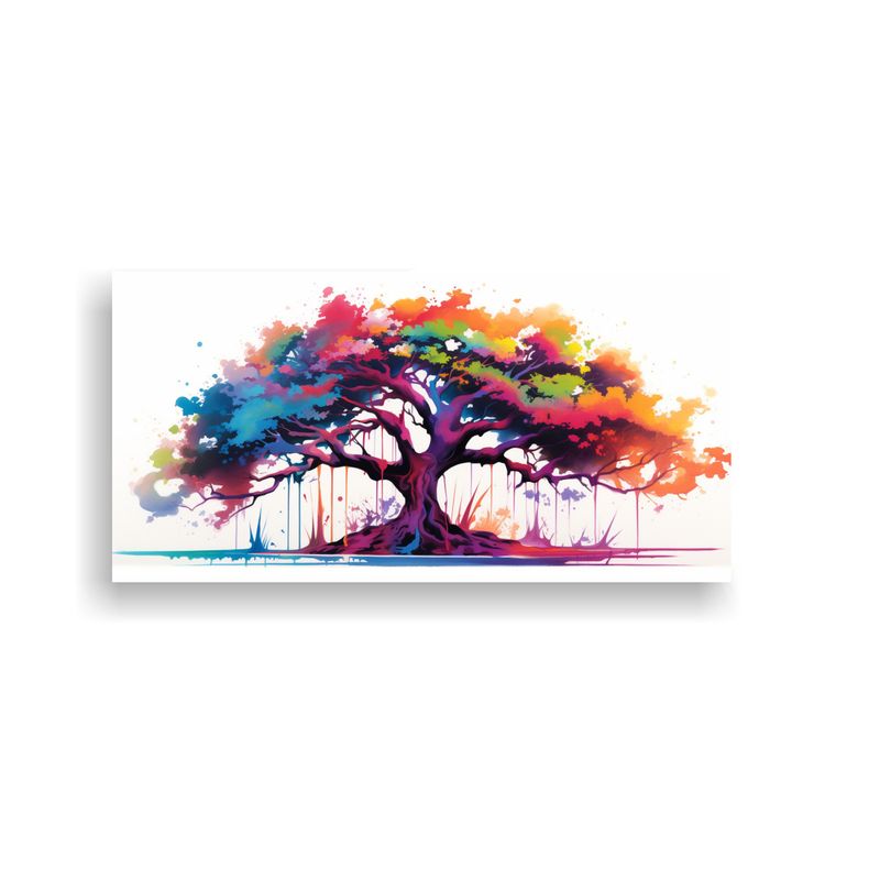 GENERICO - Pintura Decorativa De Abstracción Simple De árbol De Arbut 160x80cm