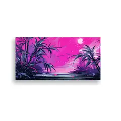 GENERICO - Pinturas Decorativas De Colores Bonitos De Plantas De Bambú 160x80cm