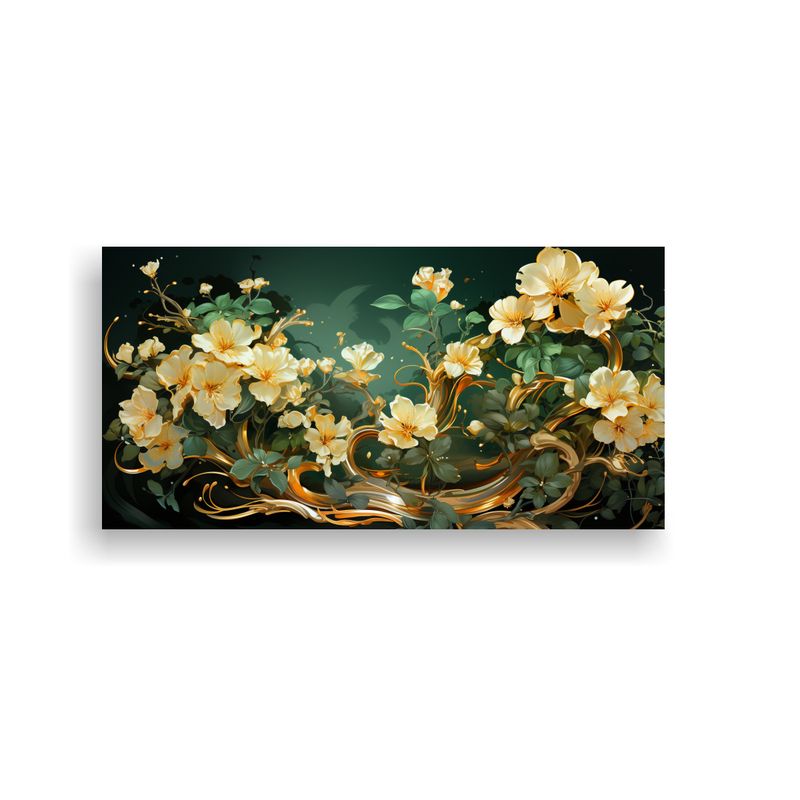 GENERICO - Lienzo Patron Intenso Armonía Cromática Bougainvillea Bons 160x80cm