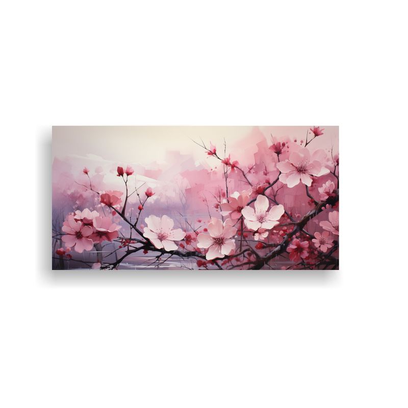 GENERICO - Pintura Decorativa De Finas Líneas Formando Un árbol De Bo 160x80cm