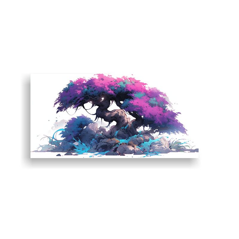 GENERICO - Pinturas Decorativas De Canva Con Motivo De árbol De Bonsá 160x80cm