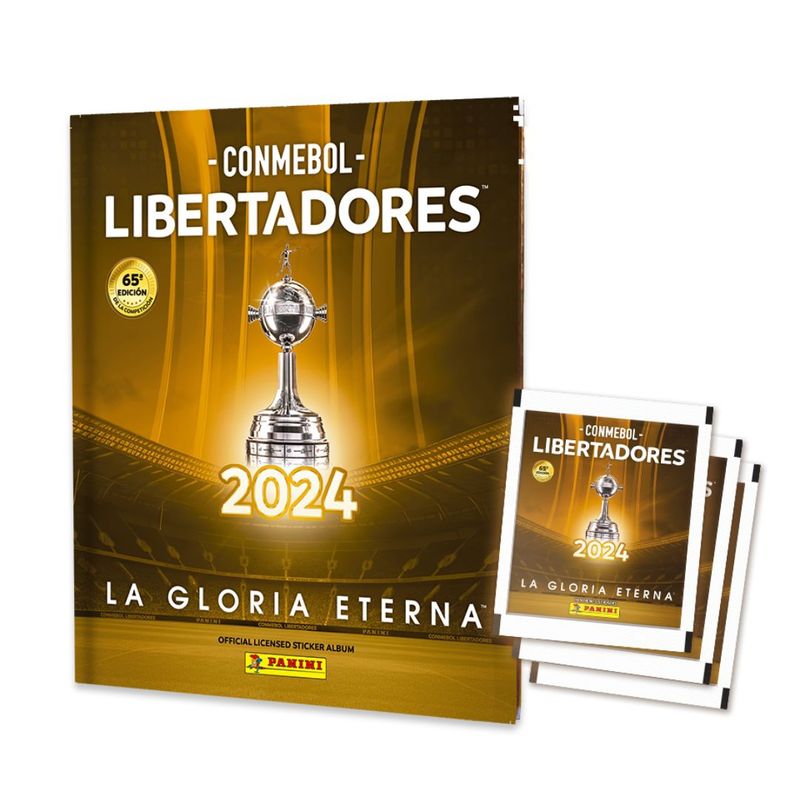 PANINI CHILE - Pack Álbum Tapa Dura+ 20 Sobres Copa Libertadores 2024