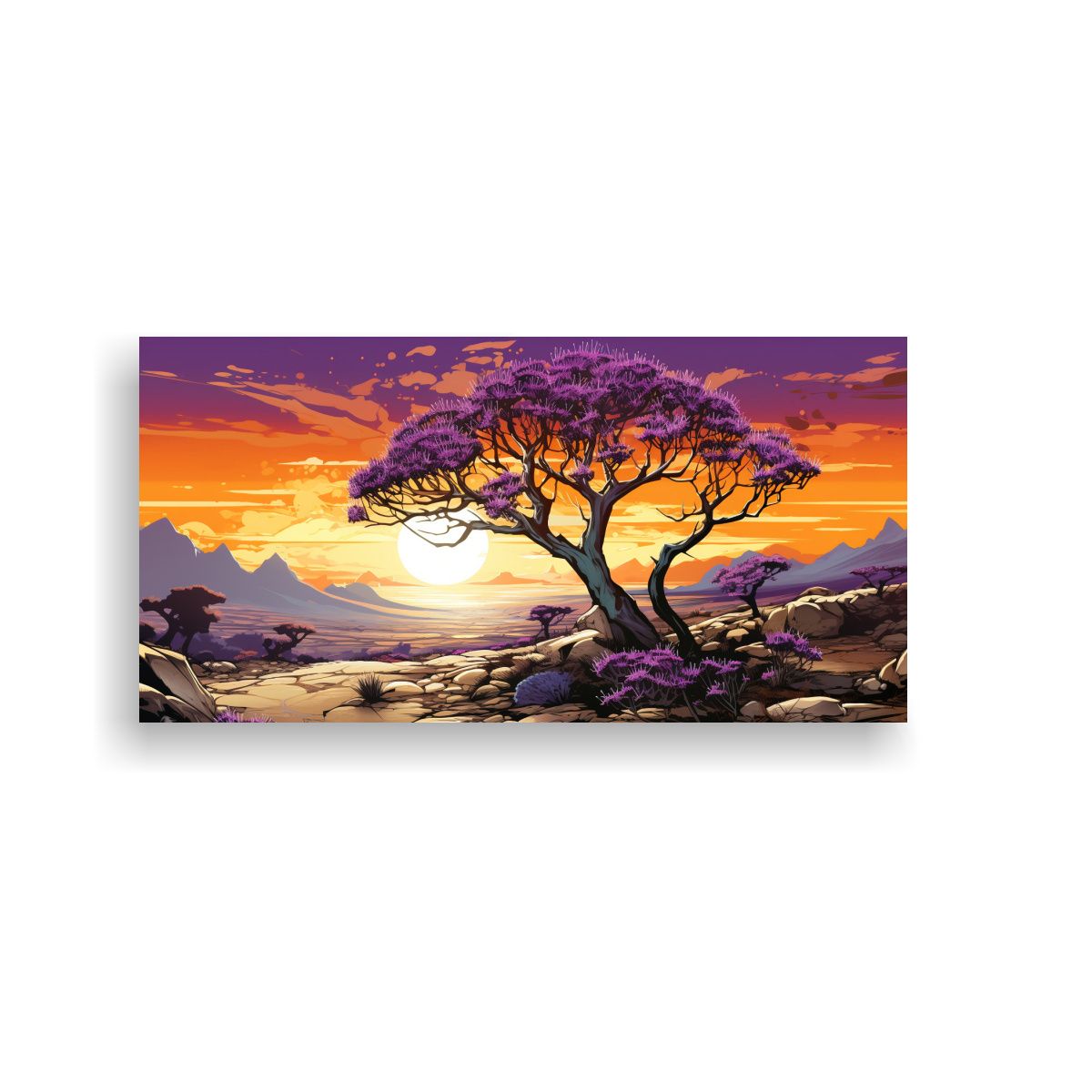 GENERICO - Pintura Decorativa De Tela En Bastidor Diseño Culturar A Jo 160x80cm