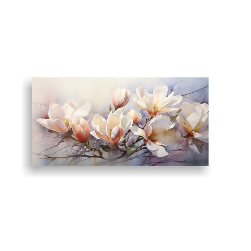 GENERICO - Tela En Bastidor Fotografía De Exposición De Magnolias En  160x80cm