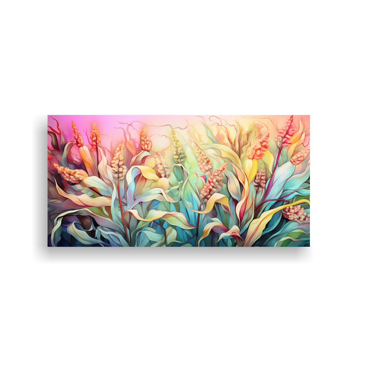 GENERICO - Cuadro Impreso De Maíz En Colores Pastel Con Atmósfera Neo 160x80cm