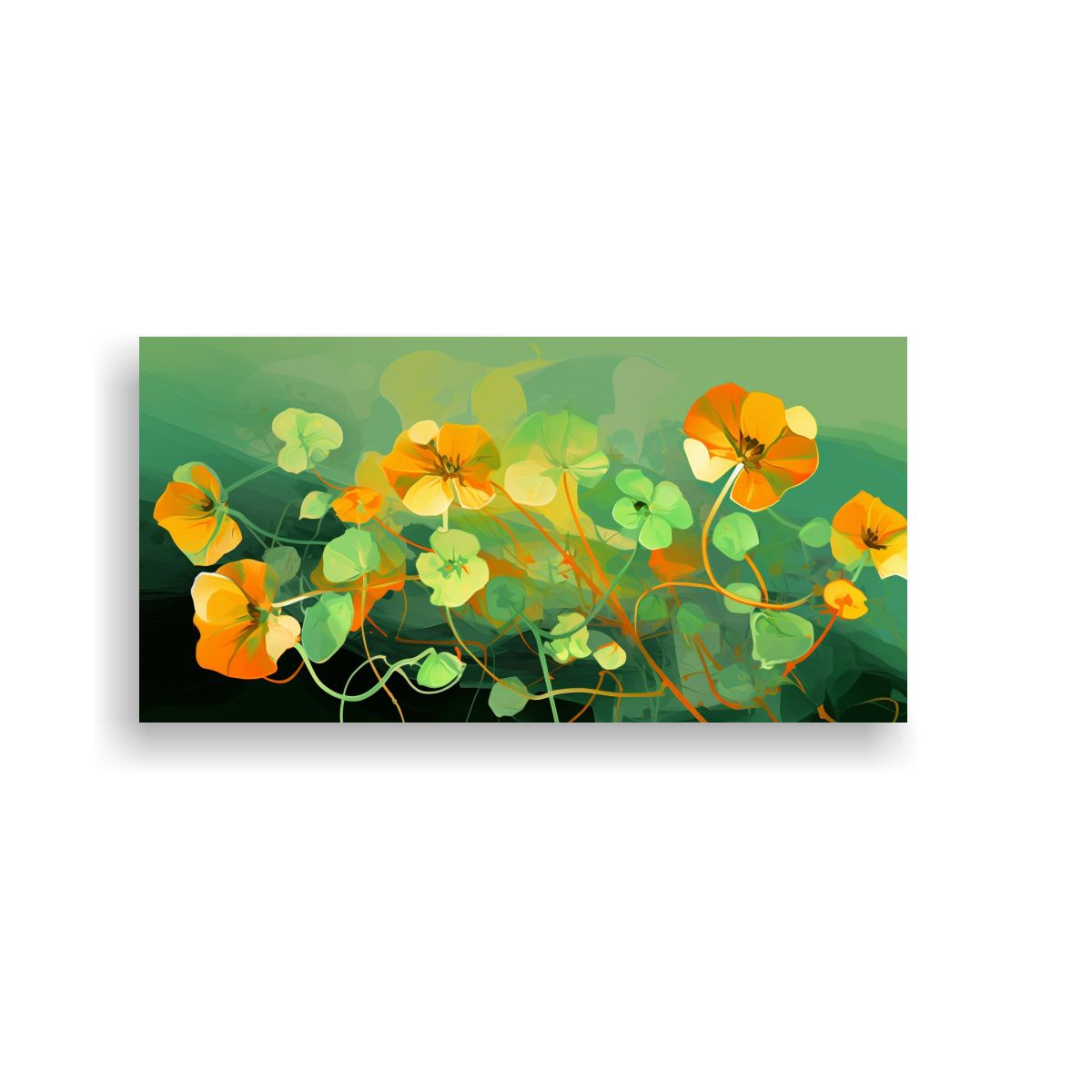 GENERICO - Pinturas Decorativas De Canva Fotografía Estética De Hierb 160x80cm.