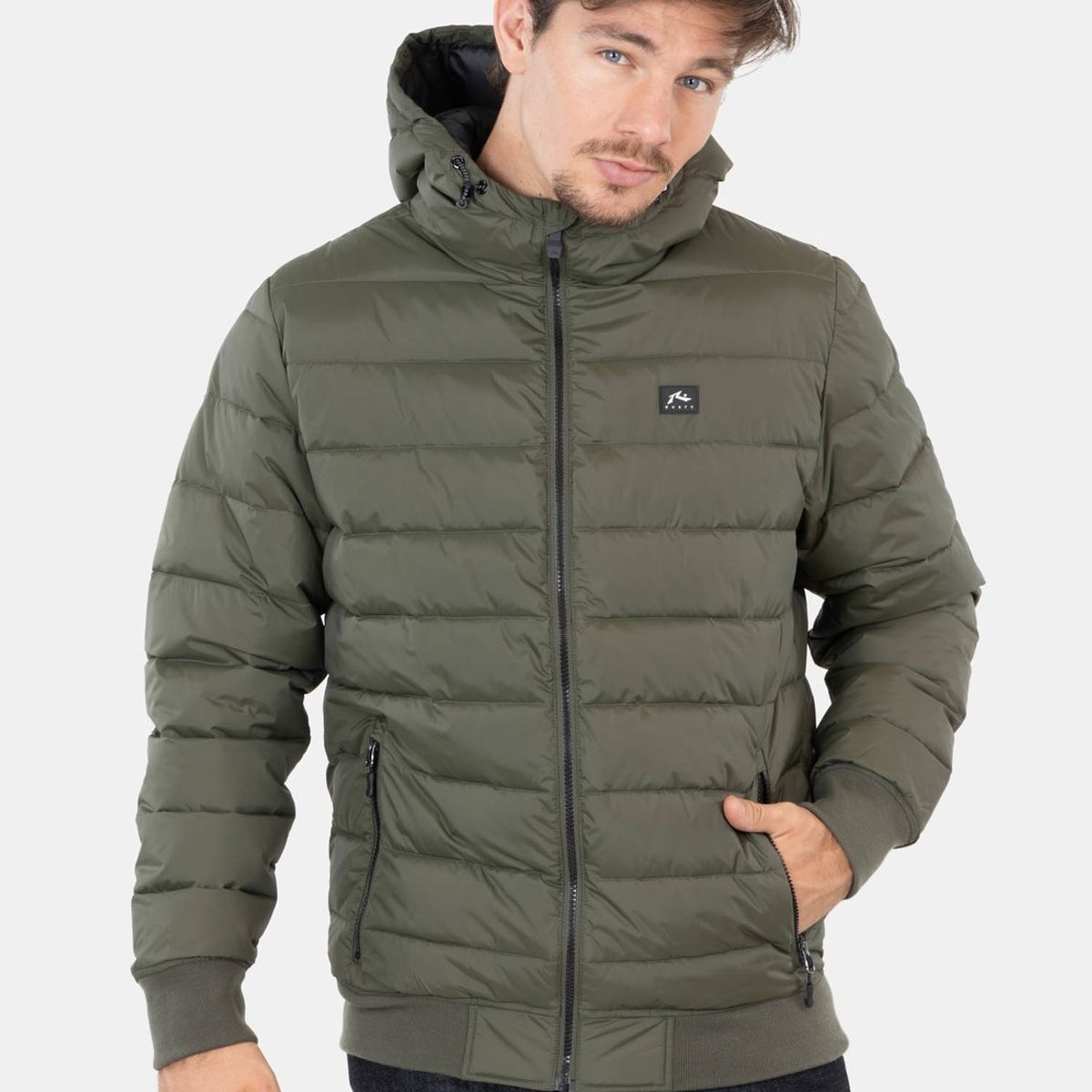 RUSTY - Parka Puffa Kekaha Verde Hombre Rusty