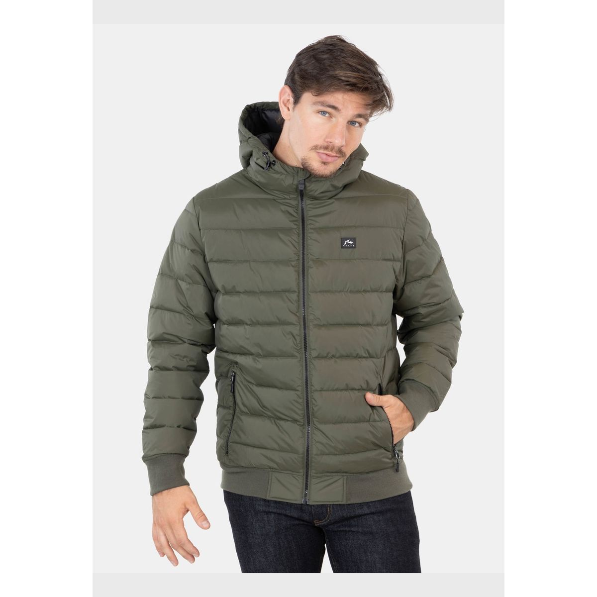 RUSTY - Parka Puffa Kekaha Verde Hombre Rusty