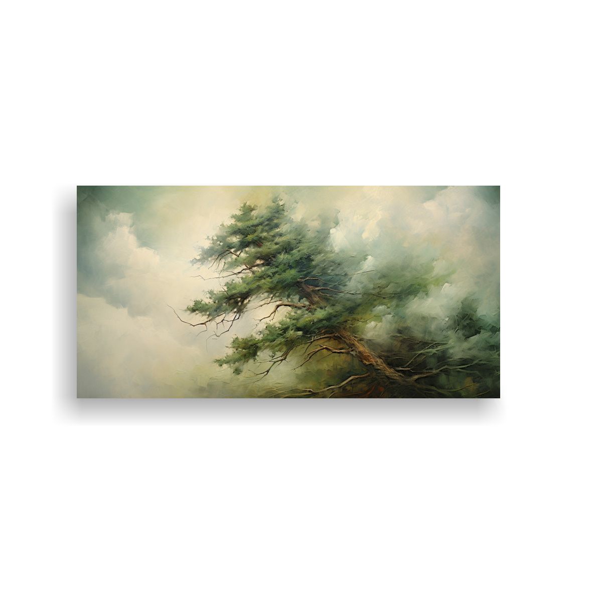 GENERICO - Pintura Abstracta Detallada Estilo óleo: Mural Conceptual L 160x80cm.