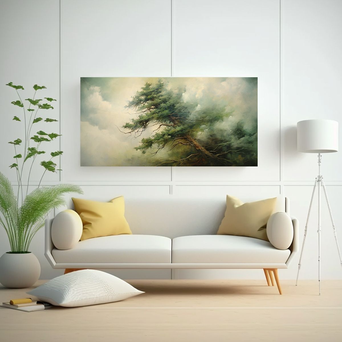 GENERICO - Pintura Abstracta Detallada Estilo óleo: Mural Conceptual L 160x80cm.