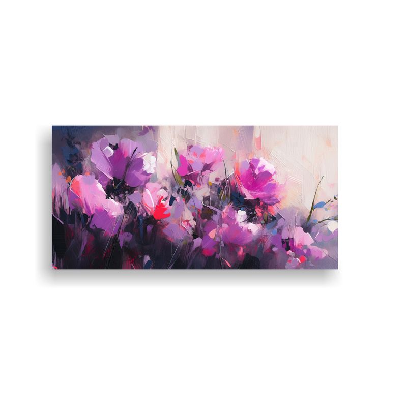 GENERICO - Cuadro Calidos Originalidad Pintura De Flores En Lona En Col 160x80cm