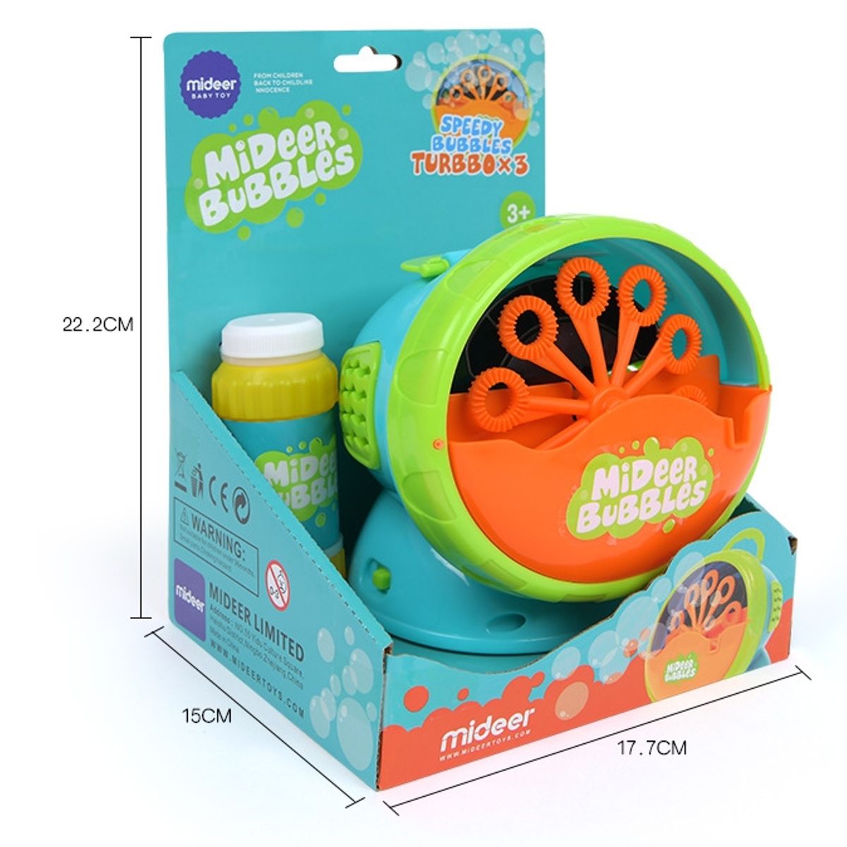 MIDEER - Máquina de burbujas portátil Mideer