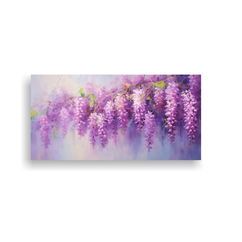 GENERICO - Lienzo De Tela Innovador Con Pintura Abstracta De Flores De  160x80cm