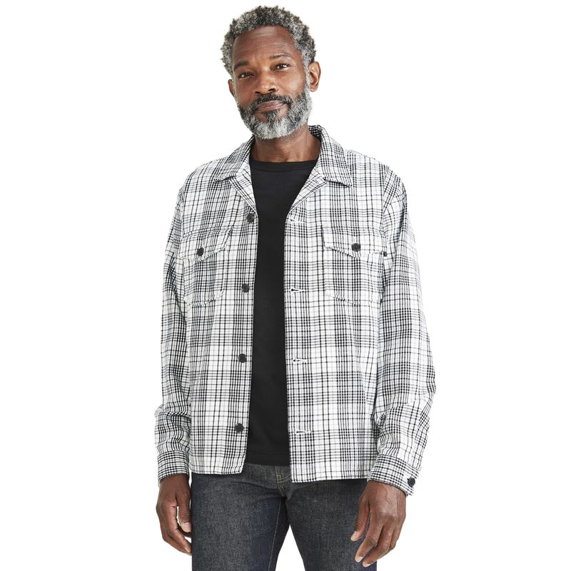DOCKERS - Camisa Hombre Overshirt Relaxed Relaxed Fit Egret Dockers