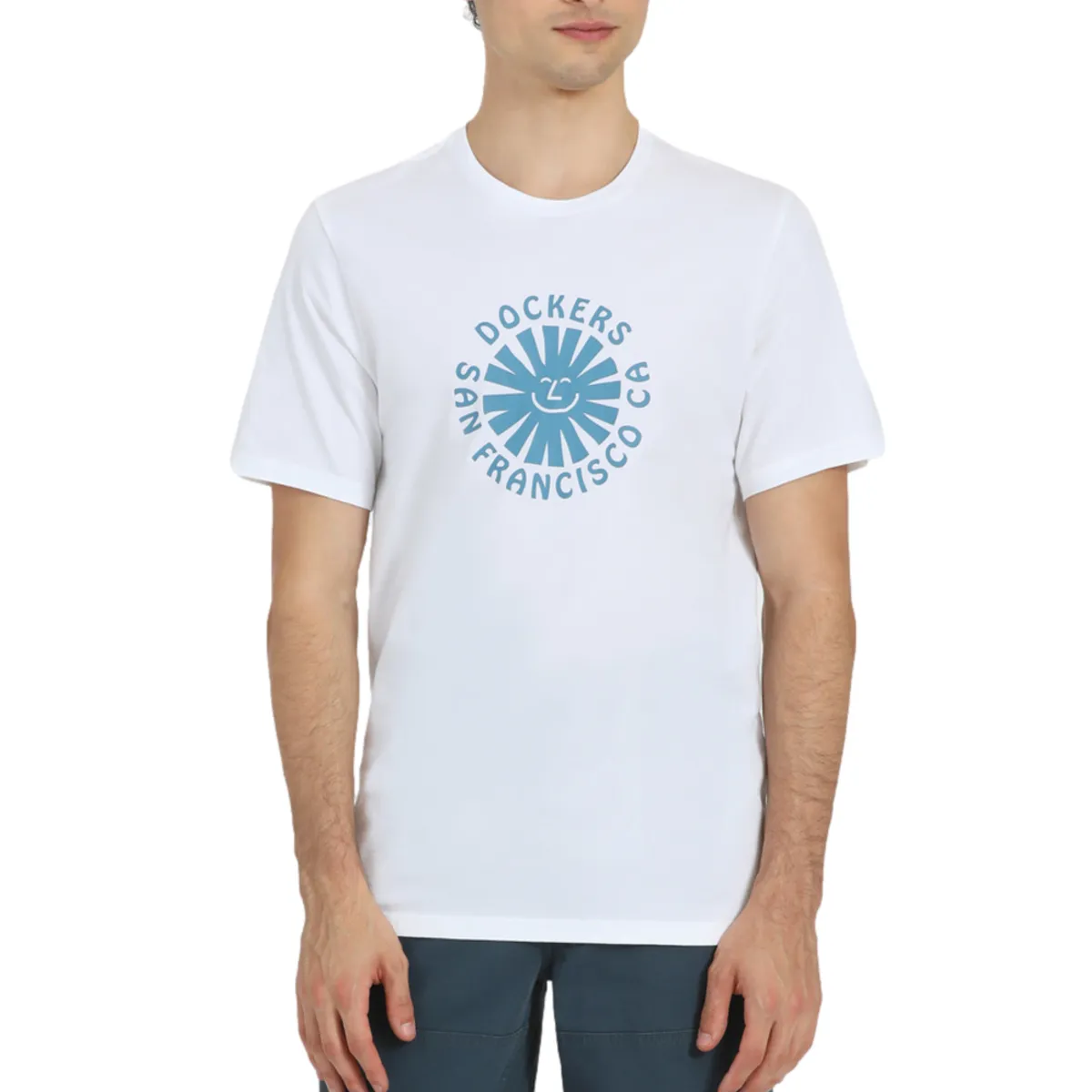 DOCKERS - Polera Graphic Tee Snake Slim Fit Beige Dockers