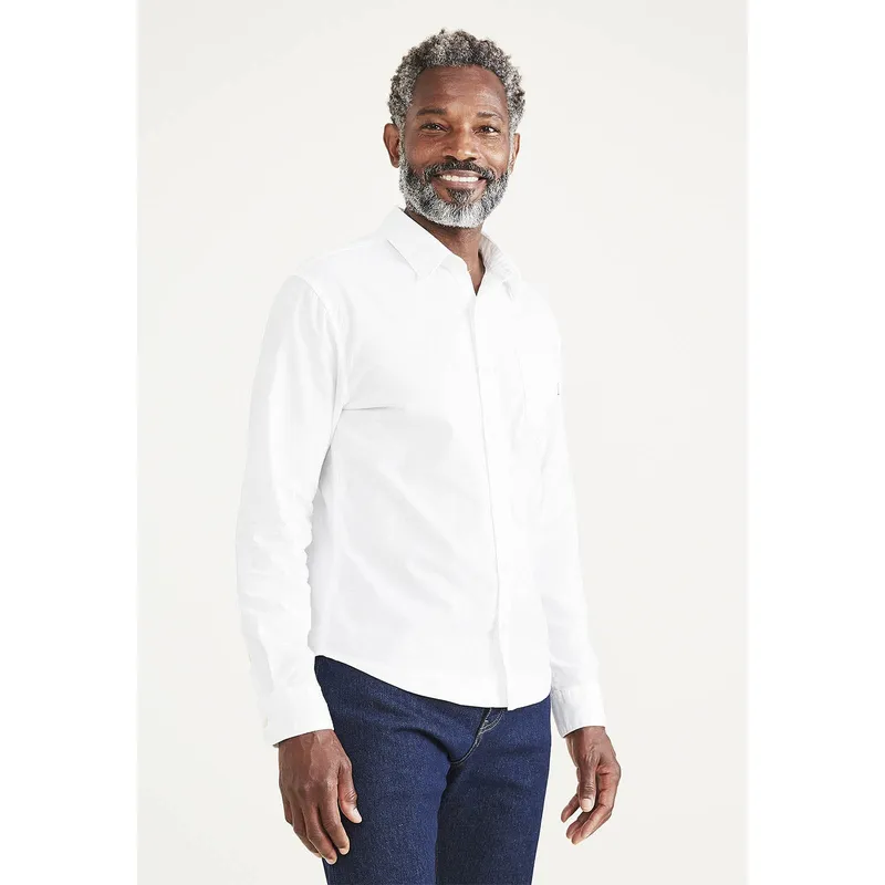 DOCKERS - Camisa Oxford Regular Fit Blanca Dockers