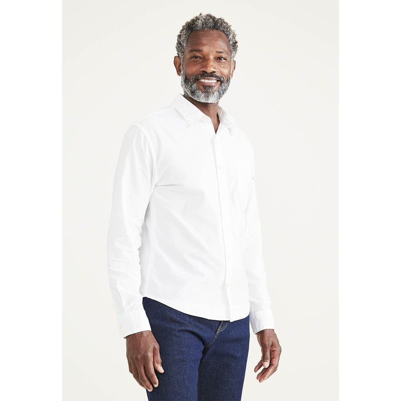 DOCKERS - Camisa Oxford Regular Fit Blanca Dockers