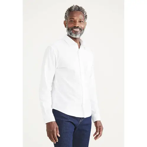 DOCKERS - Camisa Oxford Regular Fit Blanca