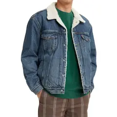 LEVIS - Chaqueta Hombre Trucker Sherpa Azul