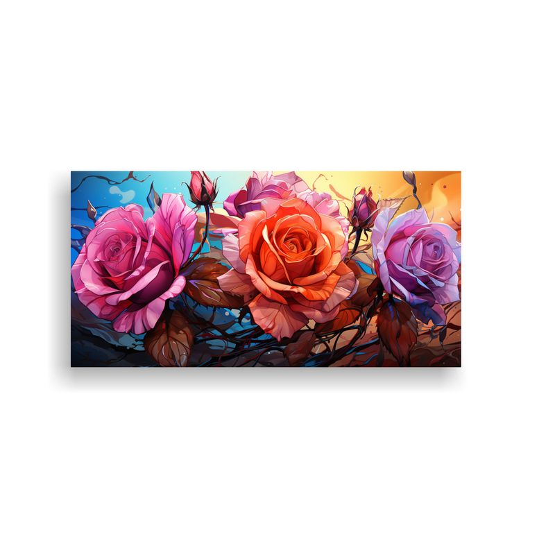 GENERICO - Pinturas Decorativas Con Bastidor De Madera Con Un Ambiente  160x80cm