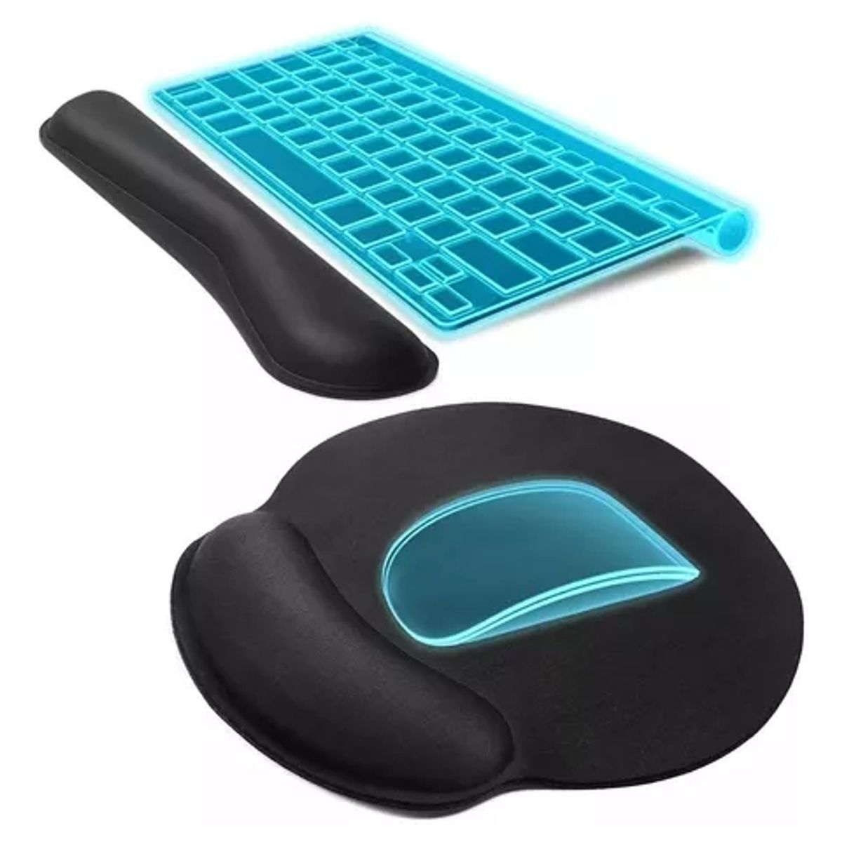 GENERICO - Memory Foam Gel Mouse Pad Soporte Para Muñeca Reposamuñecas