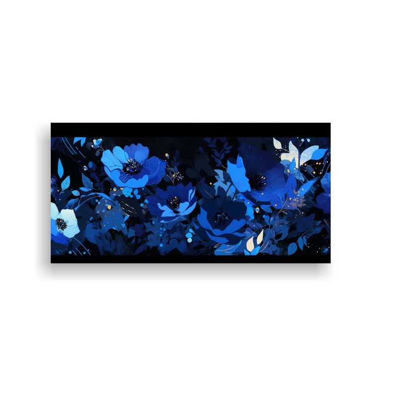 GENERICO - Pintura Decorativa En Estilo Neonoir Con Colores Negro Y Azu 160x80cm