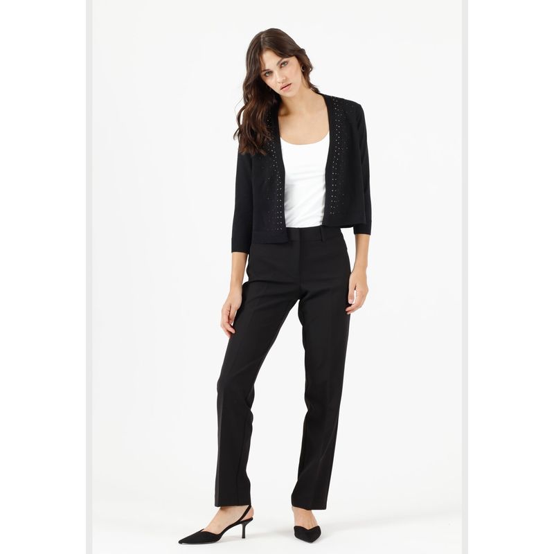 PRIVILEGE - Leggings slim fit negra PRIVILEGE