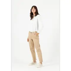 PRIVILEGE - Pantalon slim fit beige