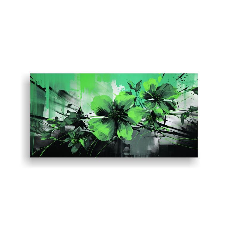 GENERICO - Pintura Decorativa Estilo Neonoir En Lienzo Abstracto Colore 160x80cm