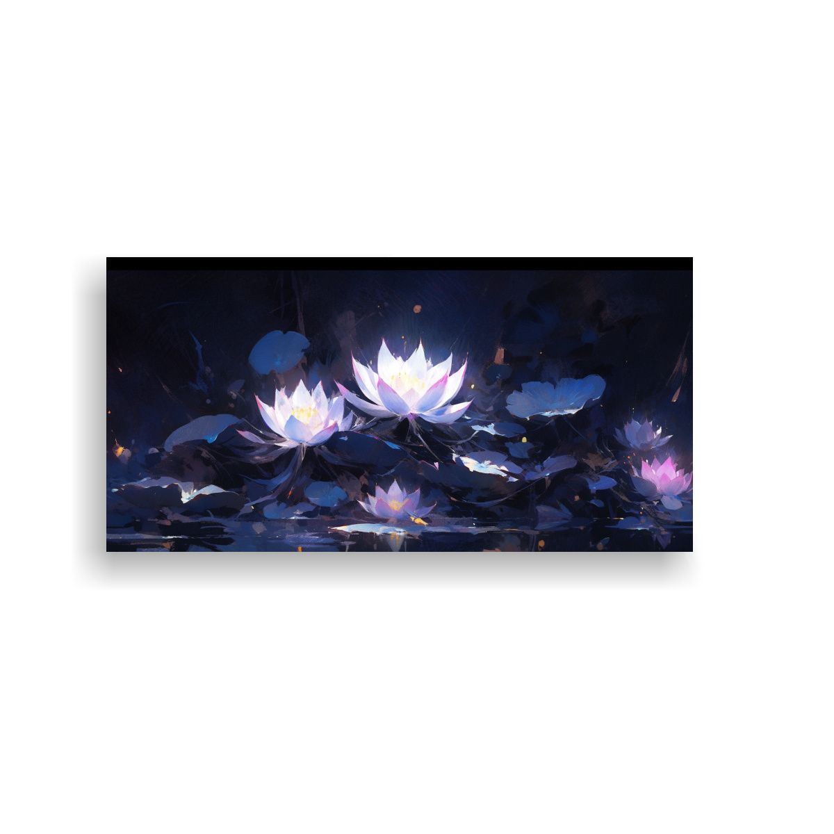 GENERICO - Cuadro Hermoso Efecto Visual Lotó Negro En Lienzo Estilo De 160x80cm